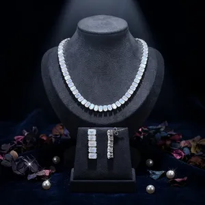Moonstone <b>Necklace</b> <b>Set</b> in 92.5 Sterling <b>Silver</b> KLSS-40130 - Product Image 3