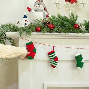 Happy Cotton <b>Socks</b> Ornament Pattern ONLY - Product Image 1