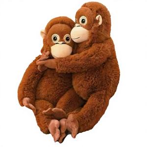 Cute Monkey Plush Toy Pair <b>Hugging</b> Soft Stuffed Animal <b>Pillow</b> 51cm-99cm Unisex Gift for Kids 8 to 13 Years - Product Image 1