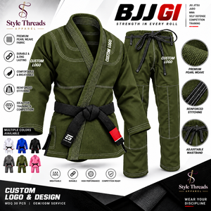 Kimono de BJJ bleu royal 100% coton, coupe classique, durable, unisexe, vêtements d'arts martiaux pour adultes, logo personnalisé, broderie machine, kimono de BJJ - Product Image 6