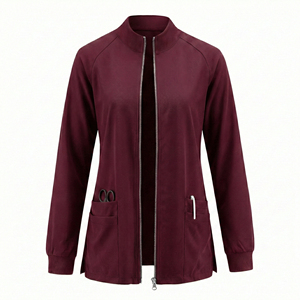 Uniformes de Hospital de Diseño Personalizado, Chaqueta Quirúrgica de Manga Larga con Cierre Completo, Ropa Médica al por Mayor, Precio de Mayoreo, Chaquetas Quirúrgicas Elegantes OEM - Product Image 5