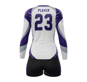 Ensemble de maillot de volley-ball personnalisé avec logo, numéro de nom de l'équipe, tissu en maille respirante, vêtements de jeu pour hommes et femmes, fabricant OEM - Product Image 3