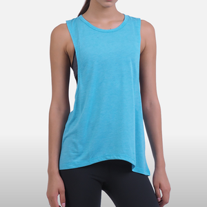 Débardeurs de sport décontractés pour femmes, couleur unie, coupe ajustée, qualité supérieure, respirants, 100 % coton, séchage rapide, écologiques - Product Image 4