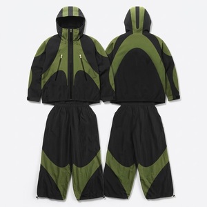Unisex Tracksuit Set 5XL Low MOQ Custom Oversized Fleece Hooded <b>Jacket</b> Sweatpants Plus Size 2 Piece Warm Winter Sweatsuits Sets - Product Image 4