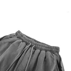 Sale Custom Heavy Weight Unique Design Summer French Terry Street Wear Stylish Design Shorts Custom Printed Acid Wash Shorts - Product Image 4