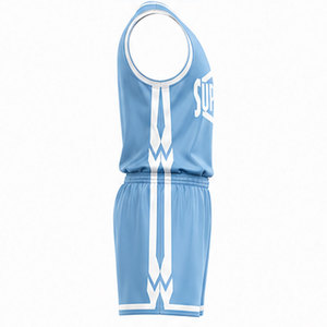 Tenue de basketball respirante conçue pour les compétitions intenses avec des matériaux légers et des tailles et couleurs personnalisées - Product Image 5