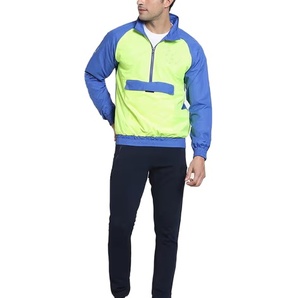 Chaqueta de Diseñador con Media Cremallera para Hombre, Chaqueta Negra de Color Sólido, Chaqueta Cortavientos Ligera - Product Image 3