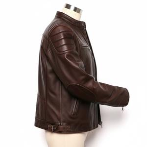 แจ็คเก็ตหนังวัวสีน้ำตาลแบบสั่งทำพิเศษสำหรับผู้ชายและผู้หญิง แจ็คเก็ตสไตล์ตะวันตกหนังแท้ทำมือ - Product Image 2