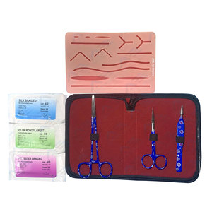 Kit de Práctica de Sutura Médica Reutilizable, con Piel Sintética, Kit de Sutura Quirúrgica de la Mejor Calidad, para Estudiantes de Medicina y Veterinaria - Product Image 1