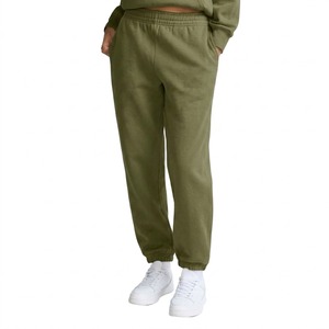 Pantalones Deportivos Rojos de Felpa Transpirable para Mujer, Corte Regular, Cintura Elástica, Largos, Casuales, con Bolsillos, Color Sólido, para Verano - Product Image 2