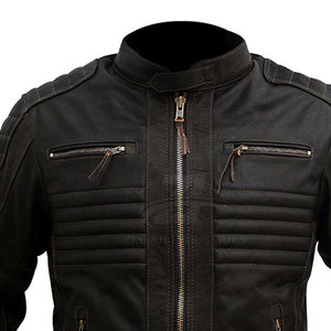 Veste de motard en cuir véritable pour homme, sur mesure, pour la conduite à moto. - Product Image 6