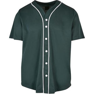 Maillot de baseball pour homme à 6 boutons, col blanc, fermeture frontale, tenue athlétique, style équipe, haut de sport urbain - Product Image 6