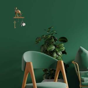 Traditional Antique Iron <b>Wall</b> Decor Rack 3 <b>Hooks</b> Premium Quality Iron <b>Key</b> Holder Finely Crafted Craft Home Entryway Kitchen Offi - Product Image 3