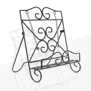 ชั้นวางหนังสือเหล็ก ชั้นวางหนังสือพิมพ์ ชั้นวางจัดเก็บอุปกรณ์ ชั้นวางหนังสือสำหรับตกแต่งบ้านและสำนักงาน ชั้นวางหนังสือเคลือบสีดำ - Product Image 6