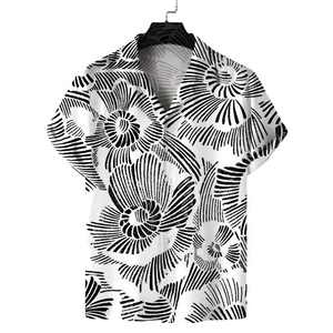 Camisa de Diseño para Hombre, Talla Grande, Estilo Vintage, Playera Hawaiana, Mangas Largas, Estampada, Personalizable, Floral, Ropa para Hombre - Product Image 5