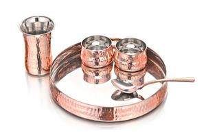 Ensemble exclusif king en cuivre de qualité supérieure, pour la maison, les hôtels et les restaurants, ensemble de Thali avec king international de haute qualité - Product Image 5