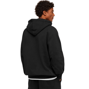 Sudadera con Capucha Negra Premium para Hombre, Corte Holgado, Forro Polar Grueso, Estilo Casual Urbano - Product Image 2