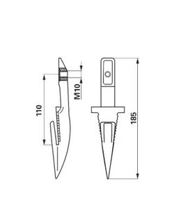 Protections de couteaux robustes et de haute qualité pour faucheuses, coupe-herbes, support de lames de coupe, usage agricole intensif, prix promotionnel - Product Image 2