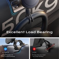 Chargeur Voiture Sans Fil Magnétique Puissant LISEN 15W Support Station de Recharge Stable pour iPhone 16 Pro Max Samsung
