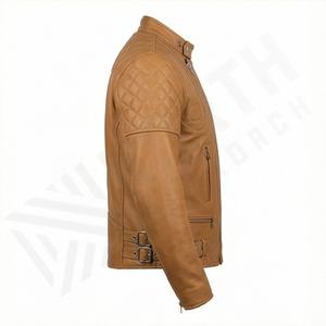 Veste de moto en cuir pour homme NAI-0488A, style biker, vente en gros, vêtements de moto, couleur personnalisée - Product Image 3