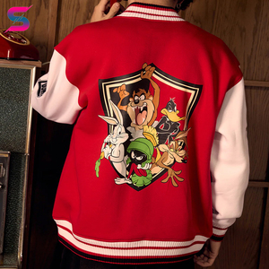 2026 Red Color Good Selling Made In Pakistan OEM Service With Own Logo Print College Letterman Baseball Letterman <b>jackets</b> - Product Image 6