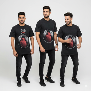 Camisetas Personalizadas al por Mayor, Nuevas, con Impresión de Logotipo de Alta Densidad, Producción Rápida, Cuello Redondo, Corte Holgado para Hombre - Product Image 6