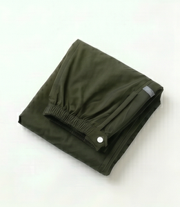 Chaqueta Impermeable con Capucha para Hombre, Color Verde Oliva, Casual, Recubierta de PU, Poliéster, Corte Regular, para Otoño - Product Image 5