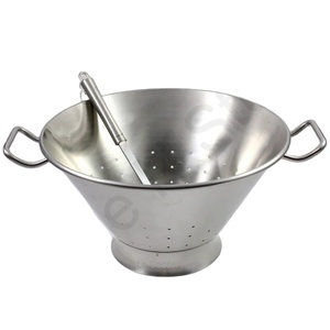 Vente en gros de passoire conique en acier inoxydable avec poignée en fil Gadgets de cuisine pour fruits riz légumes usage quotidien - Product Image 1