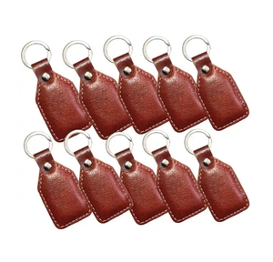 Gran oferta, llavero de cuero con logotipo en relieve personalizado y llavero, impresión Offset, regalo promocional Popular, llavero láser - Product Image 3