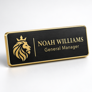 Placa de Identificación Personalizada para Personal, Etiqueta de Nombre Metálica para Empleados, Logotipo de Uniforme Corporativo, Venta al por Mayor - Product Image 2