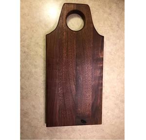 Planche à découper en bois d'acacia au design unique pour la cuisine, avec support d'organisation, grande planche à servir pour le fromage - Product Image 3