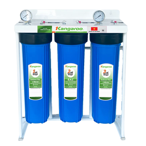 Dispositivo purificador de agua Triple Jumbo de 20'' PP-CTO-PP para prefiltración con rosca de cobre para casa y restaurante - Product Image 1