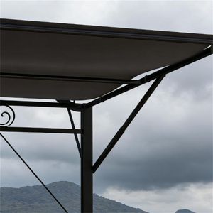 Pergola Marrone per Terrazza Esterna, Elegante Tettoia e Gazebo da Giardino - Product Image 4