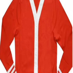 Cárdigan para hombre Cárdigan de punto con cuello en V estilo universitario - Product Image 4