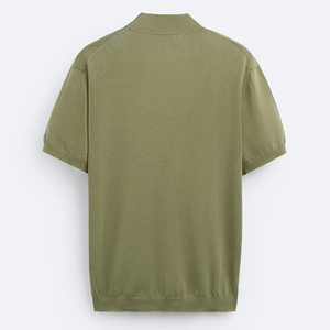 Chemise respirante de haute qualité au design unique 220g, col à manches courtes décontracté, 100% coton, t-shirt polo pour homme à séchage rapide - Product Image 2