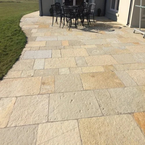 High Quality Tandur Yellow Limestone <b>Stone</b> Slabs for Flooring <b>Paving</b> Wall Cladding Garden Pathways and Construction Projects - Product Image 2