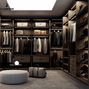 JY Muebles Multiusos Gran Almacenamiento Puerta Corredera Europea Acabado de Melamina Dormitorio Armario Organizador - Product Image 1