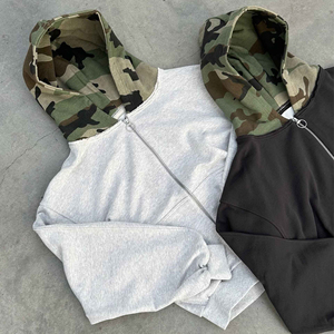Sweat-shirt à capuche pour homme en gros, personnalisé, en molleton épais 100% coton, respirant, avec poche - Product Image 1