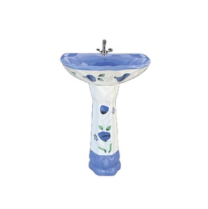 อ่างล้างมือเซรามิกแบบตะวันตกอ่างล้างมือทรงวงรีหลุมเดียวดีไซน์เนอร์ชั้นนำ - Product Image 1