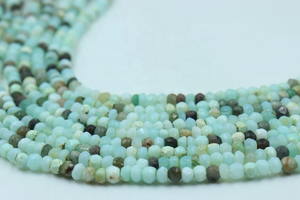 Cuentas facetadas de ópalo peruano sombreado en forma de rondel de 4 mm, hilo de 13 pulgadas para la fabricación de joyería a precio mayorista. - Product Image 2