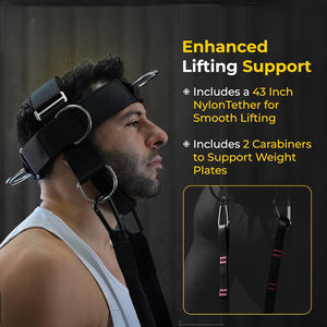 Harnais de Tête Misha Sports Fitness en Néoprène Respirant à Protection Avancée avec Longue Chaîne Réglable pour Équipement de Musculation et de Gymnastique - Product Image 2