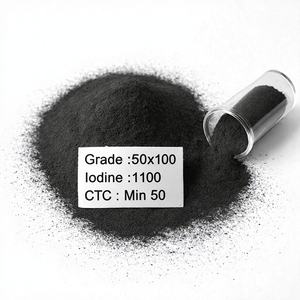 ถ่านกัมมันต์เปลือกมะพร้าวสีดำ 50x100 วิตโรเอ็กซ์คาร์บอน ความบริสุทธิ์ 99% ไอโอดีนสูง เกรดอุตสาหกรรม ได้รับการรับรองมาตรฐาน NSF สำหรับน้ำ - Product Image 1