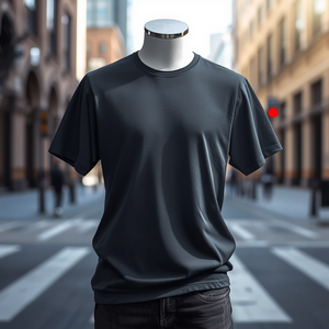 T-shirt de chasse à manches courtes anti-plis imprimé avec poche en coton, tactique décontracté pour l'extérieur, OEM - Product Image 1