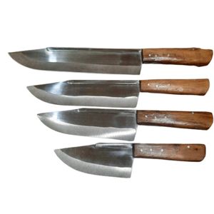 Ensemble de couteaux multifonctionnels en acier inoxydable, outils de découpe de cuisine pour la viande, le poisson, les légumes, les fruits, hacher, trancher, préparer les aliments - Product Image 1