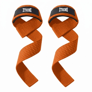 Sangles de musculation rembourrées avec support de poignet en coton, sangles de gym avec logo personnalisé, vente en gros, fabricant OEM - Product Image 1