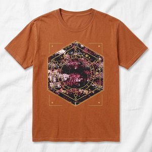 Nuevas Camisetas de Mujer al por Mayor con Logotipo Personalizado, Color Naranja, 100% Algodón, 300 GSM, Cuello Redondo, Estilo Urbano - Product Image 1