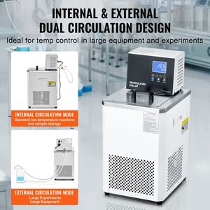 Circolatore Refrigerante da Laboratorio 6L con Display LCD, Pompa di Raffreddamento a Bassa Temperatura per Laboratorio, 4-212°F, 220V - Product Image 5