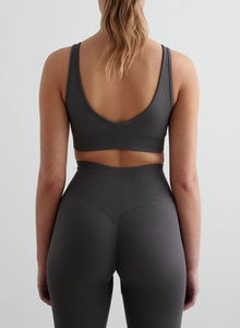 Ensemble de vêtements de sport tendance pour femmes, leggings de sport respirants sans couture à taille haute, soutien-gorge de sport, ensemble deux pièces pour le yoga et la course à pied - Product Image 3
