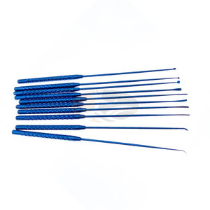 Micro-curette manuelle de précision 21 cm en acier inoxydable pour micro-chirurgie, micro-spatule dissection, micro-crochet pour nerfs et vaisseaux - Product Image 4