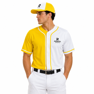 Camiseta de Béisbol de Manga Corta para Hombre, de Alta Calidad, Secado Rápido, Transpirable, 100% Poliéster, Ajuste Cómodo, Ronald Sports Winter - Product Image 3